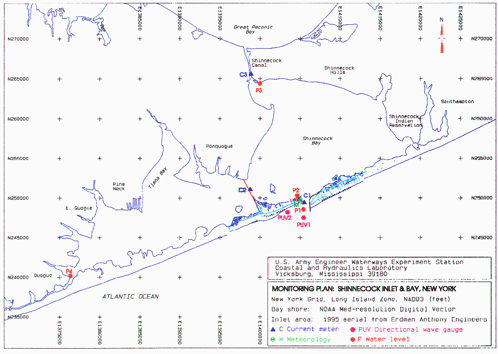 Shinnecock Bay map